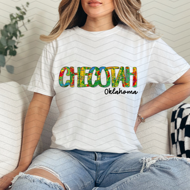 Checotah Oklahoma Radar Map Comfort Colors T-Shirt
